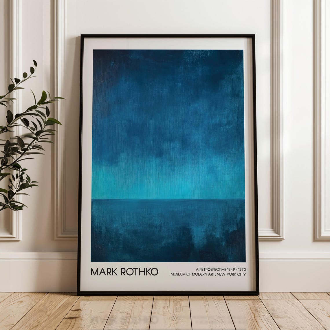 Mark Rothko Art Poster Abstract Wall Living Room Decor Modern Exhibition Home