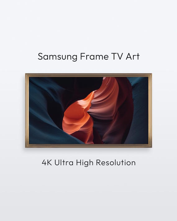Samsung Frame Tv Abstract Art Rock Layers Modern Artwork 4k Print