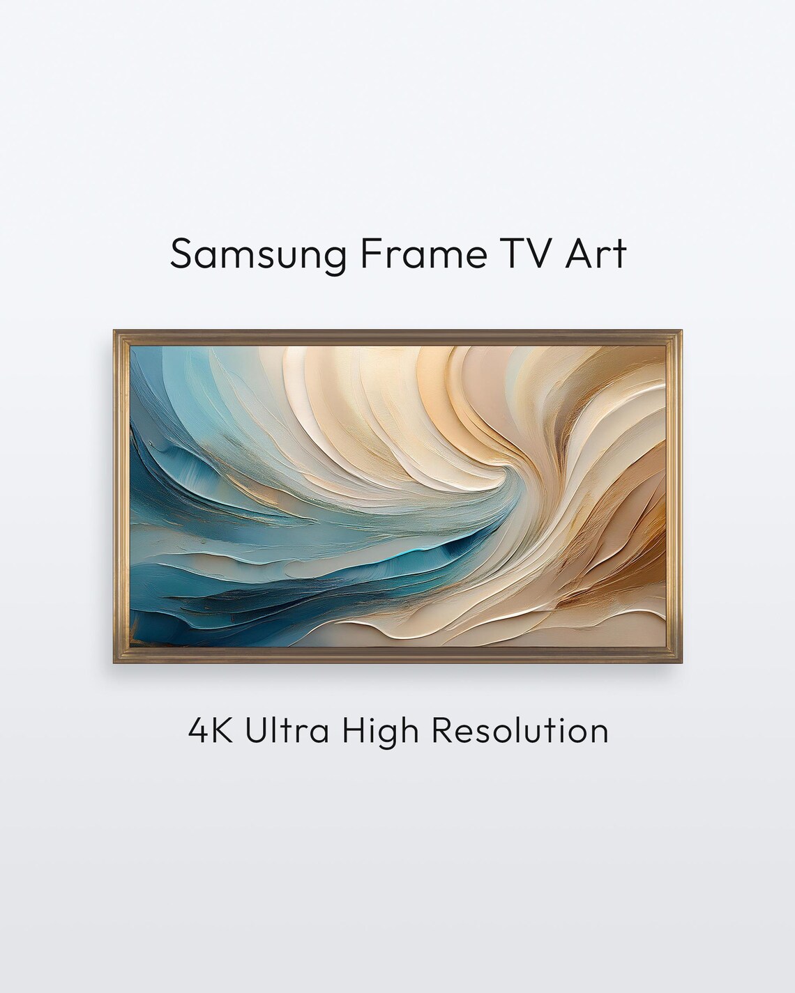 Minimalist Abstract Art For Samsung Frame Tv Modern Pastel Painting 4k Print