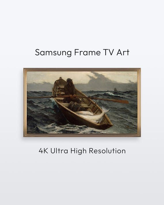 Winslow Homer Fog Warning Seascape Art For Samsung Frame Tv 4k Print