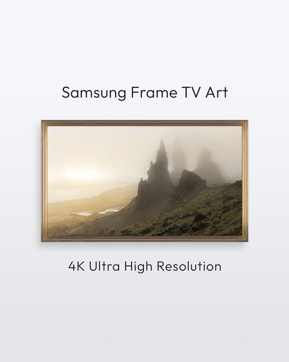 Old Man Of Storr Samsung Frame Tv Scotland Nature Photography 4k Print