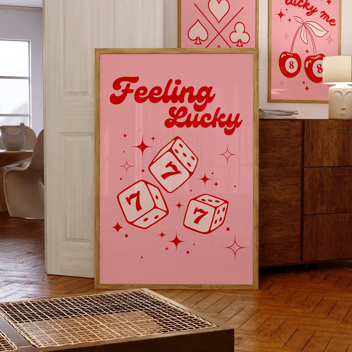 Feeling Lucky 777 Aesthetic Apartment Art Print