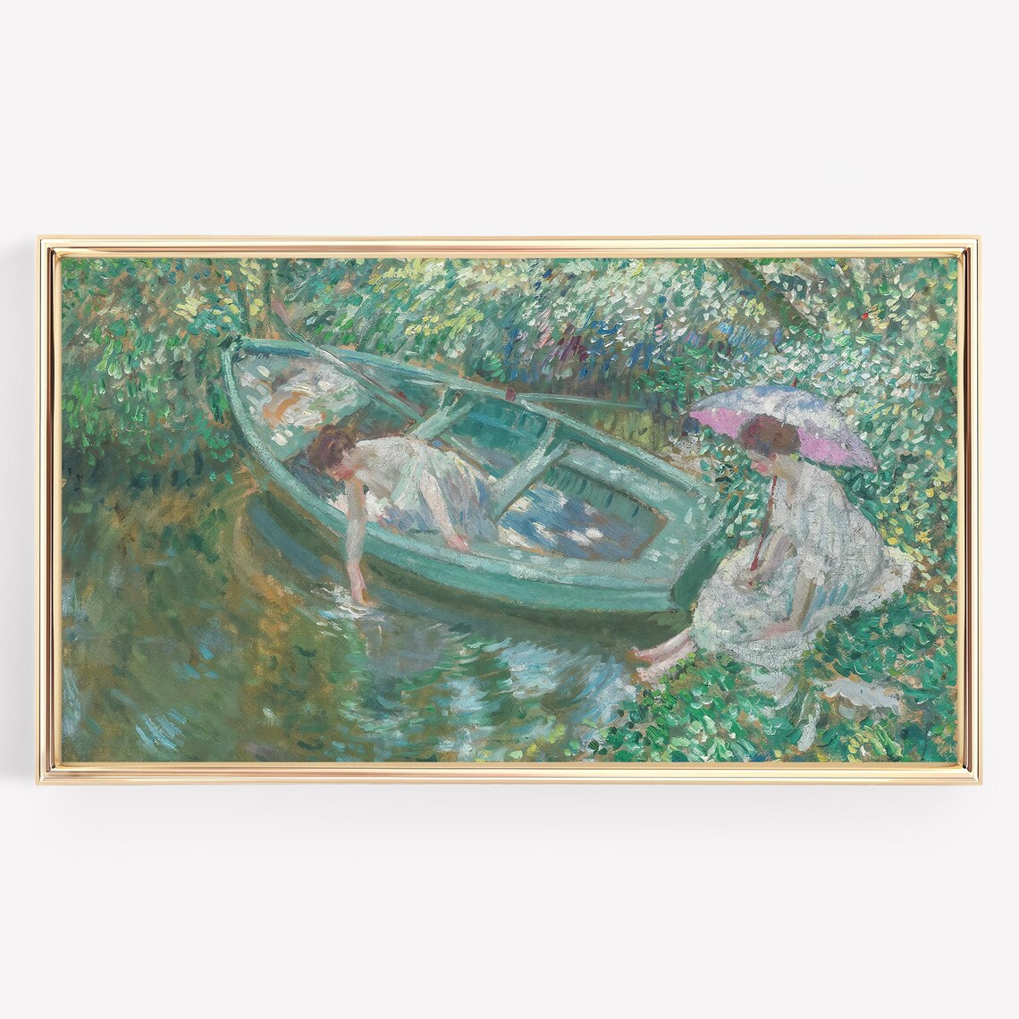 Spring Painting, Vintage Seasonal Artwork - Image 4