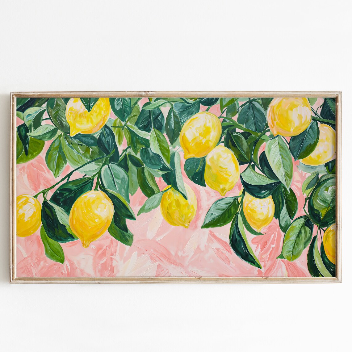 Lemons Summer Art Print, Seasonal Kitchen Decor