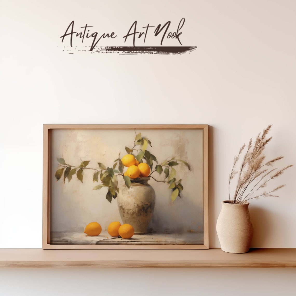 Lemons Vintage Art, Classic Still Life - Image 3