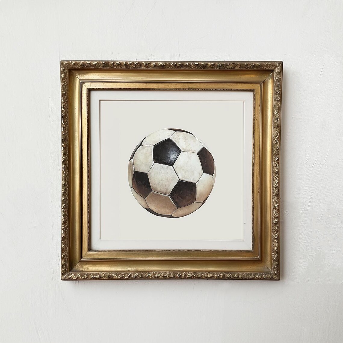 Soccer Ball Vintage Style Art Print, Nursery Decor - Image 2