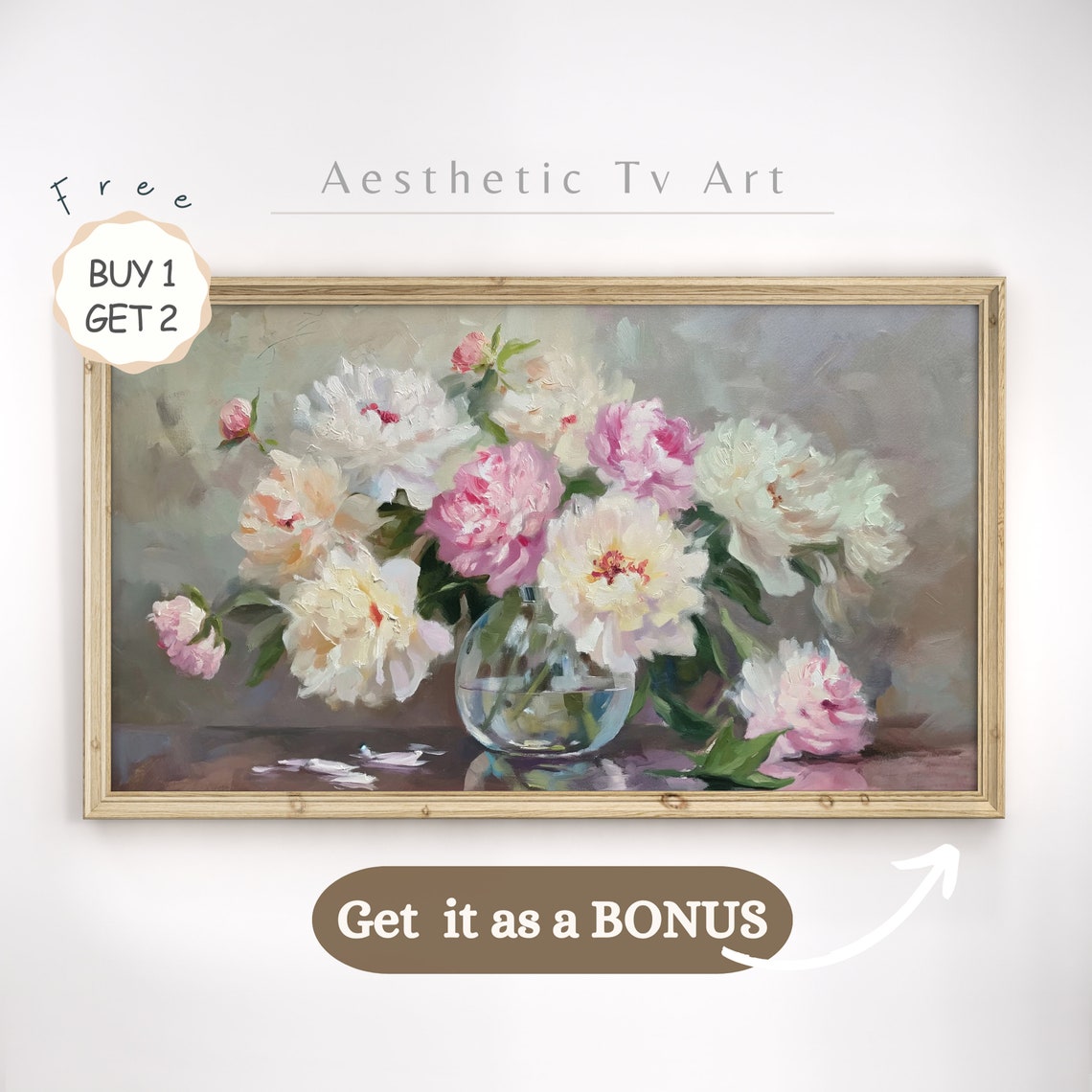 Delicate Watercolor Wildflowers White Background Spring Poster - Image 2