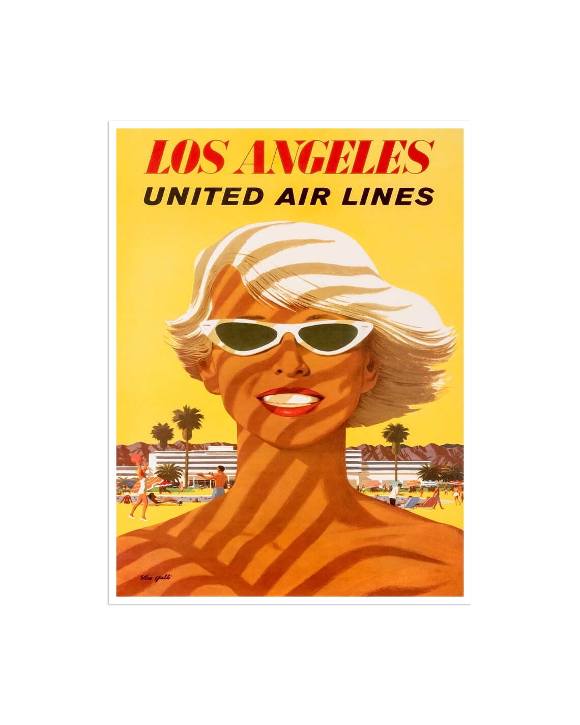 Los Angeles Vintage Travel Poster Art Print