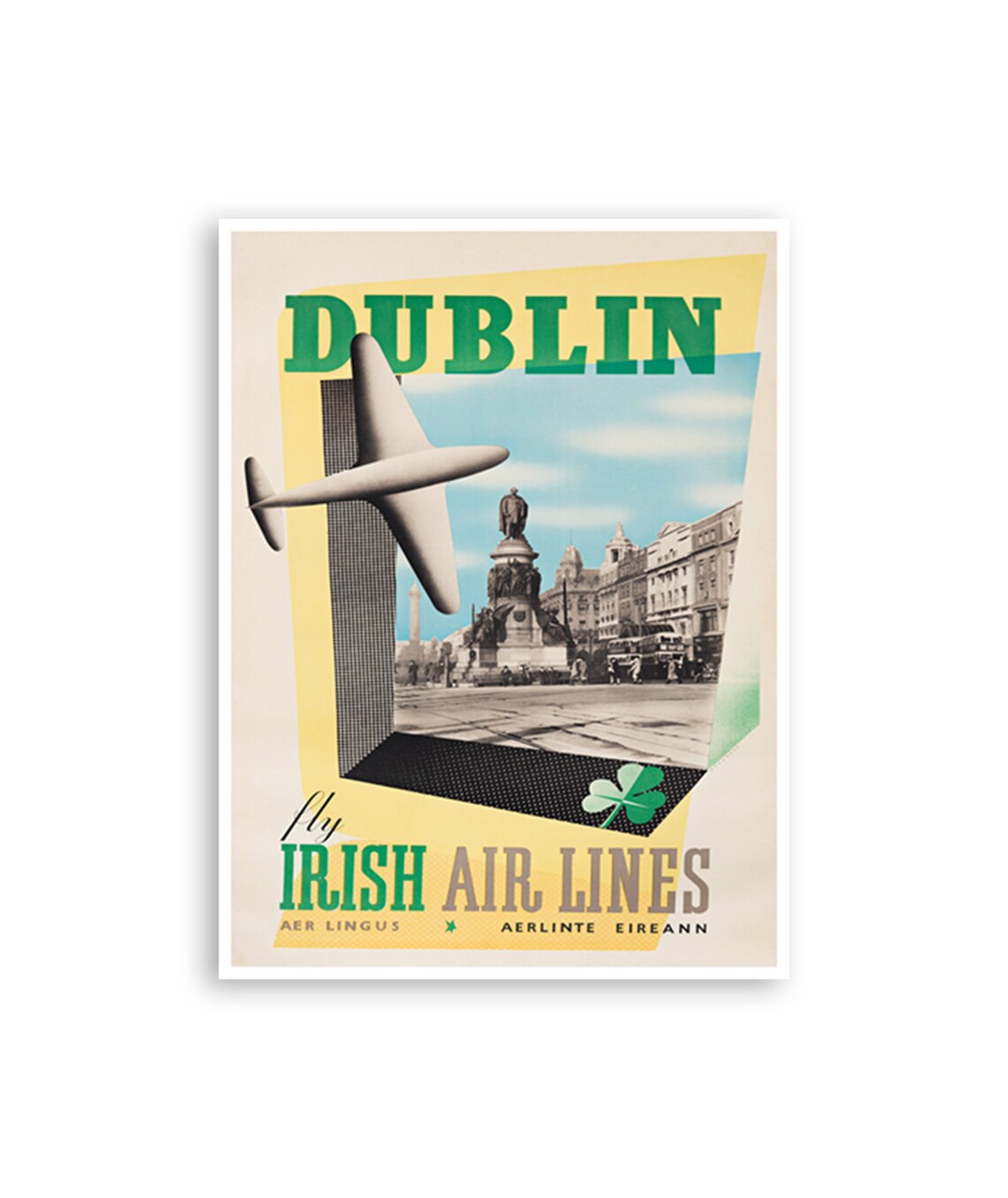 Dublin Ireland Travel Poster, Irish Decor Print