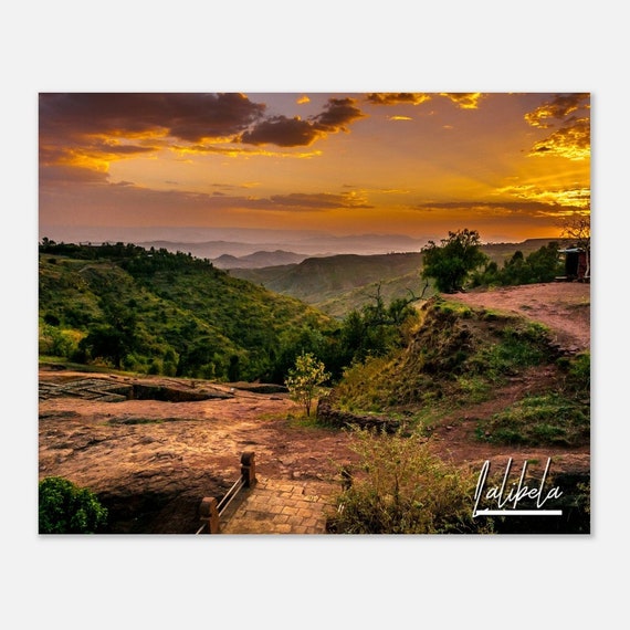 Lalibela Ethiopia Poster Print Travel Wall Art