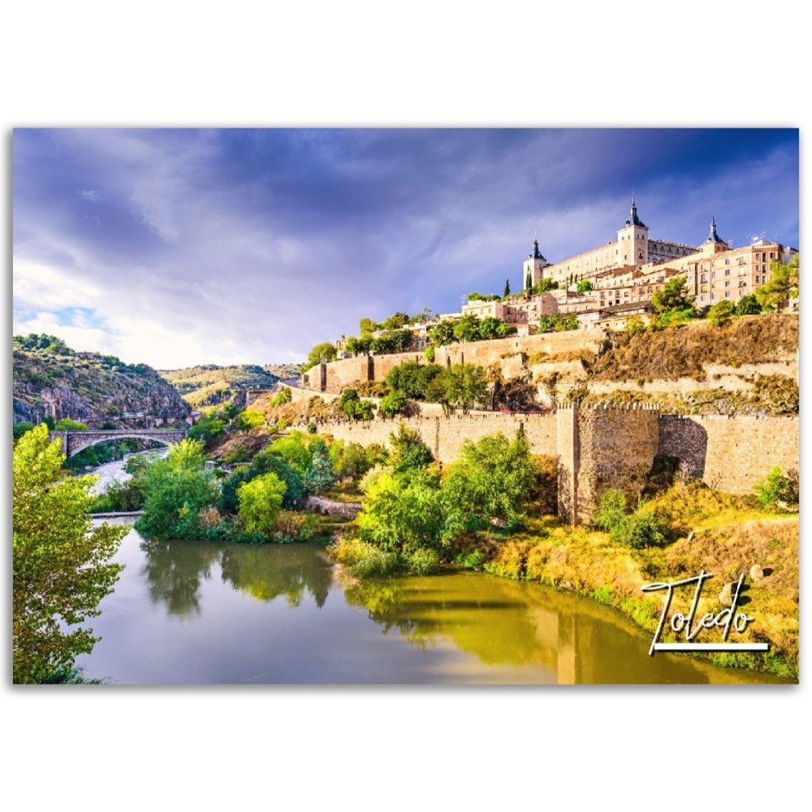 Toledo Spain Poster Print Historic Cityscape Wall Art