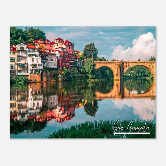 So Gonalo Brazil Print Tmega River Bridge Art