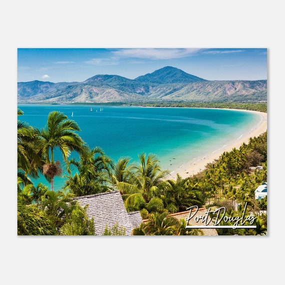 Port Douglas Beach Print Tropical Australia Travel Poster