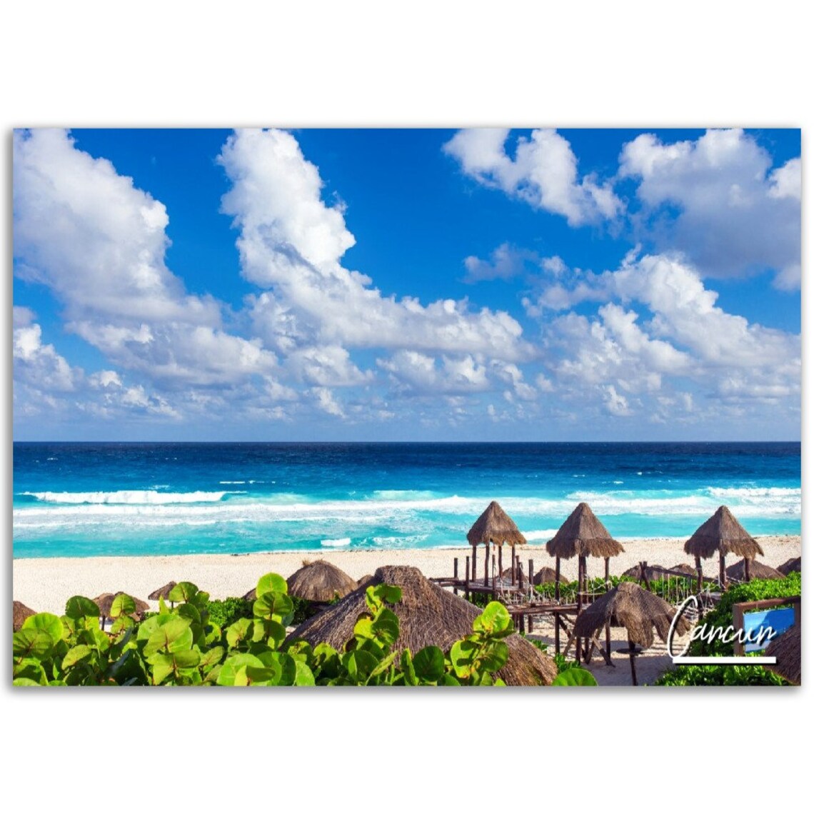Cancun Beach Tropical Mexico Coastal Art Print