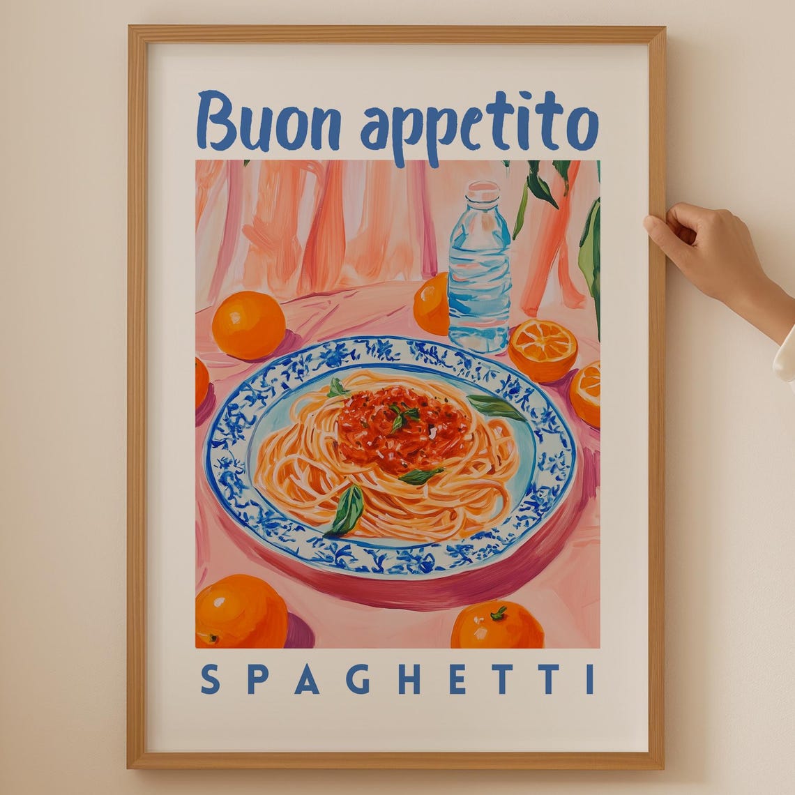 Buon Appetito Spaghetti Pomodoro Still Life Italian Food Poster
