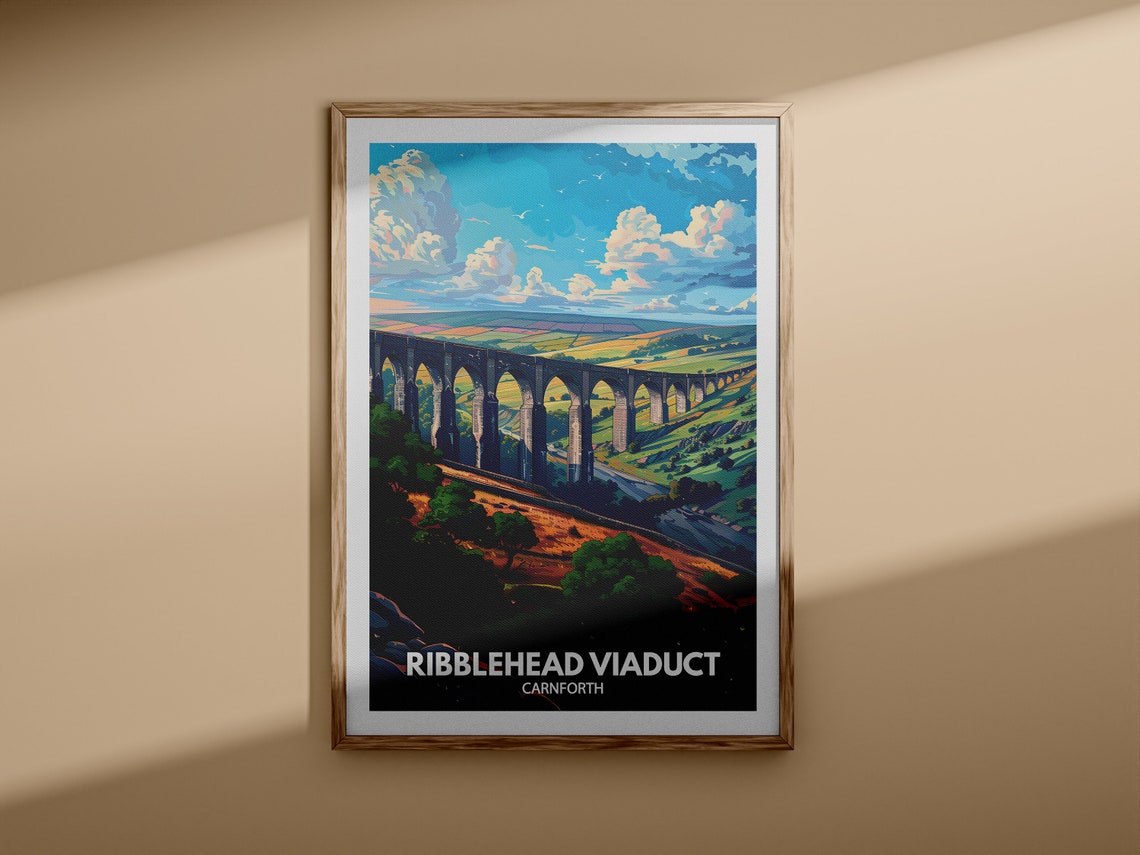Ribblehead Viaduct Carnforth Railway Arches Dales Travel Poster - Image 3