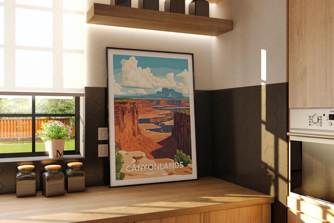Canyonlands Print Canyonlands National Park Poster United States National Parks Art United States Travel Poster Nature Prints - Image 2