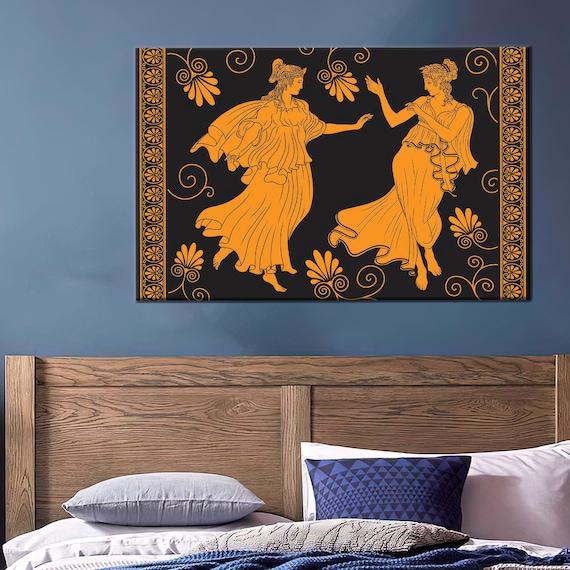 Ancient Greek Red Figure Dancing Women Classical Mythology Poster