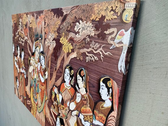 Radha Krishna Hindu Gods Artwork Reproduction