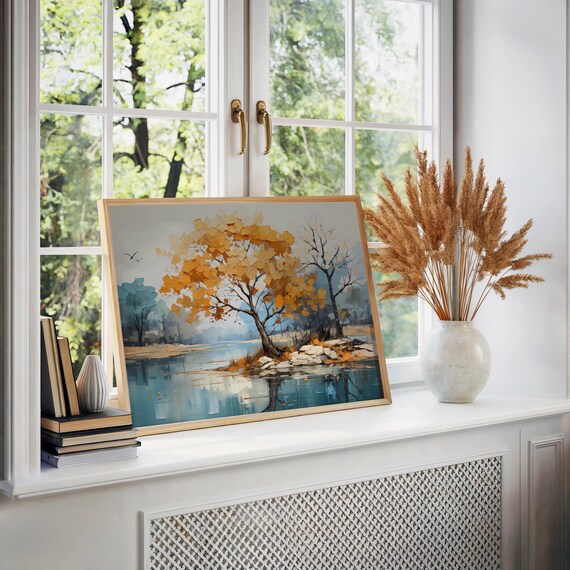 Impressionistic Modernism Poster Oil Acrylic Art Muted Color Palette Warm Tones Cinematic Dreamy Vibe