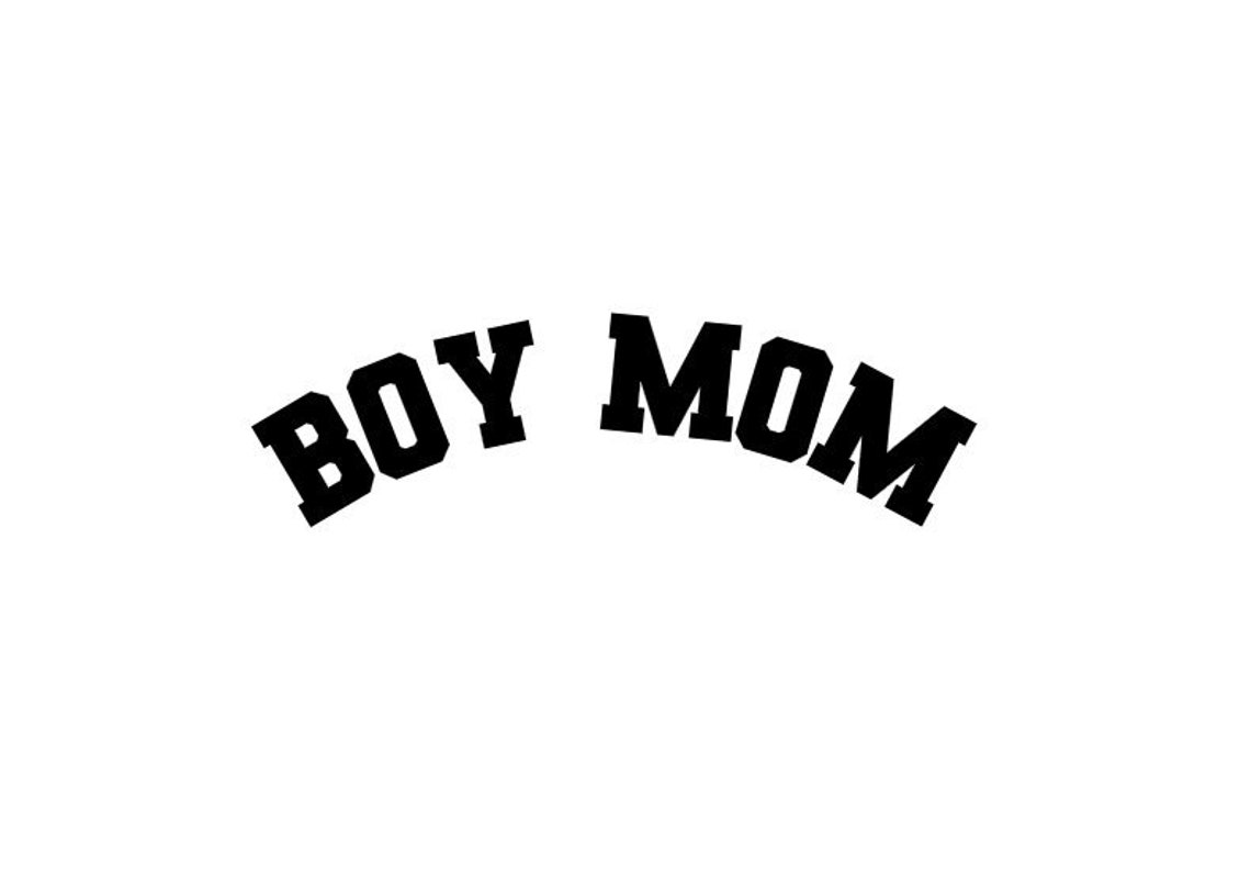 Boy Mom Typography Wall Art Print