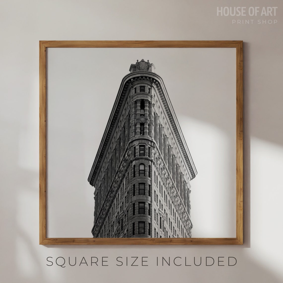 Flatiron Building New York City Black White Architecture Poster - Image 2