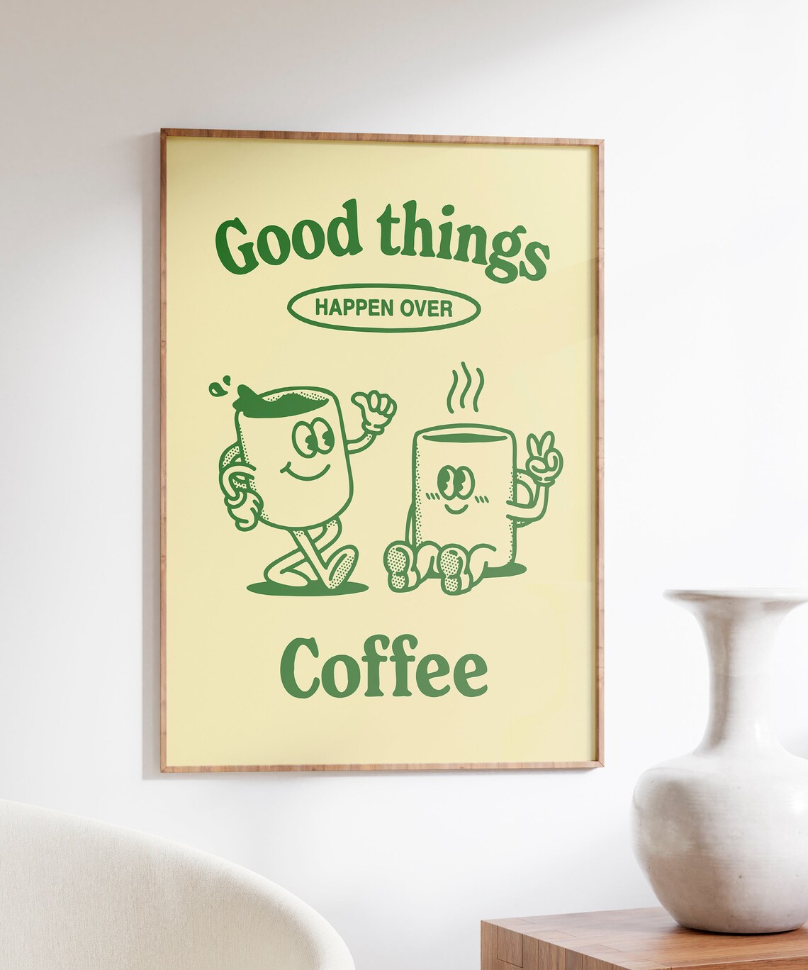 Retro Coffee Poster, Aesthetic Kitchen Decor - Image 4