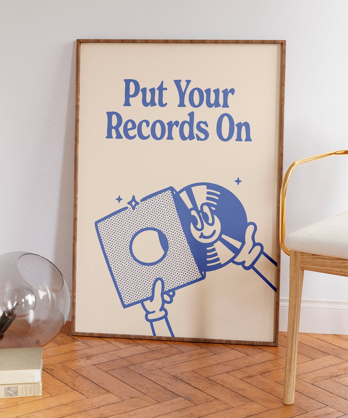 Vinyl Record Retro Music Poster, Groovy Turntable Art Print - Image 5