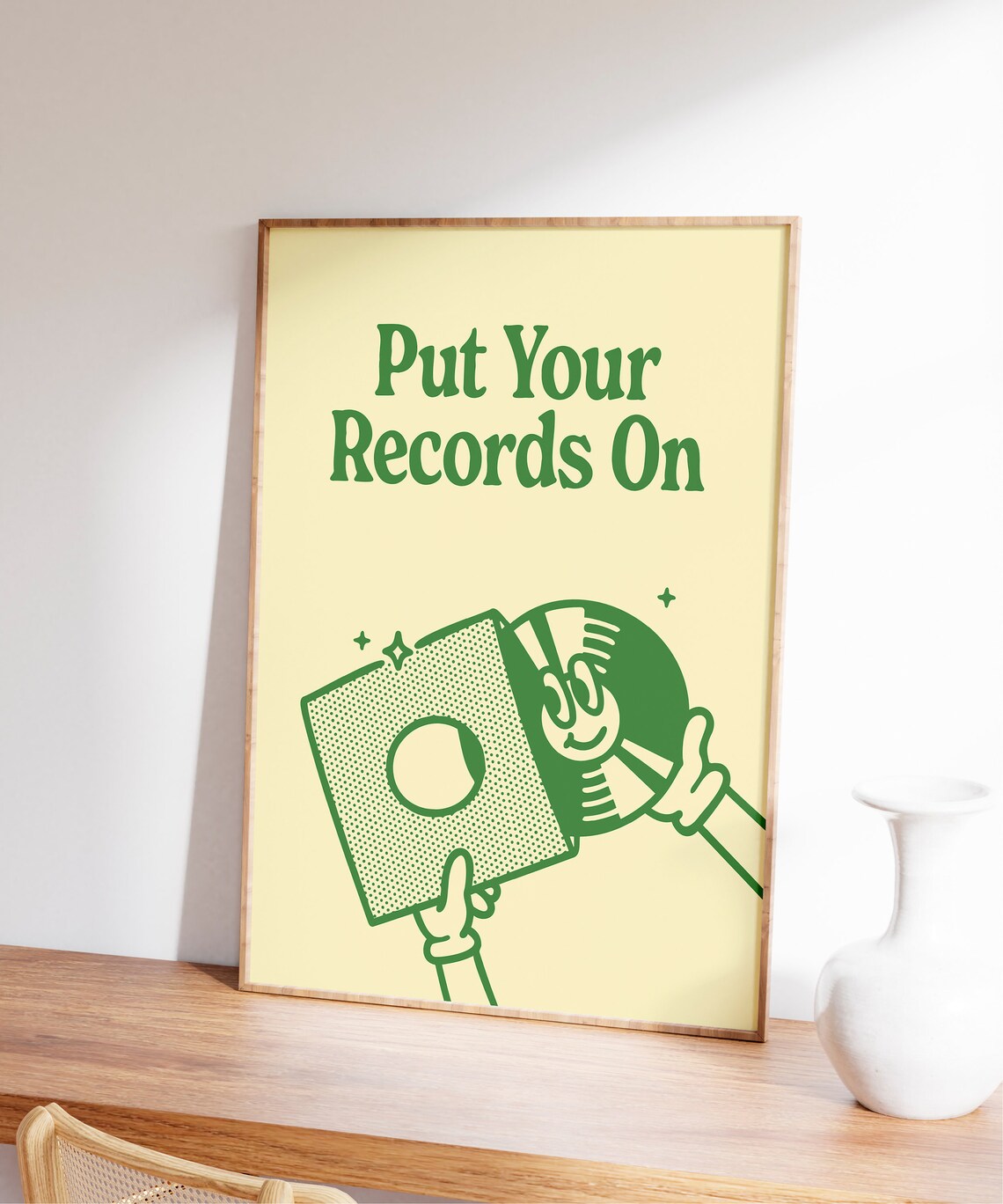 Put Your Records On Retro Music Art Print - Image 7