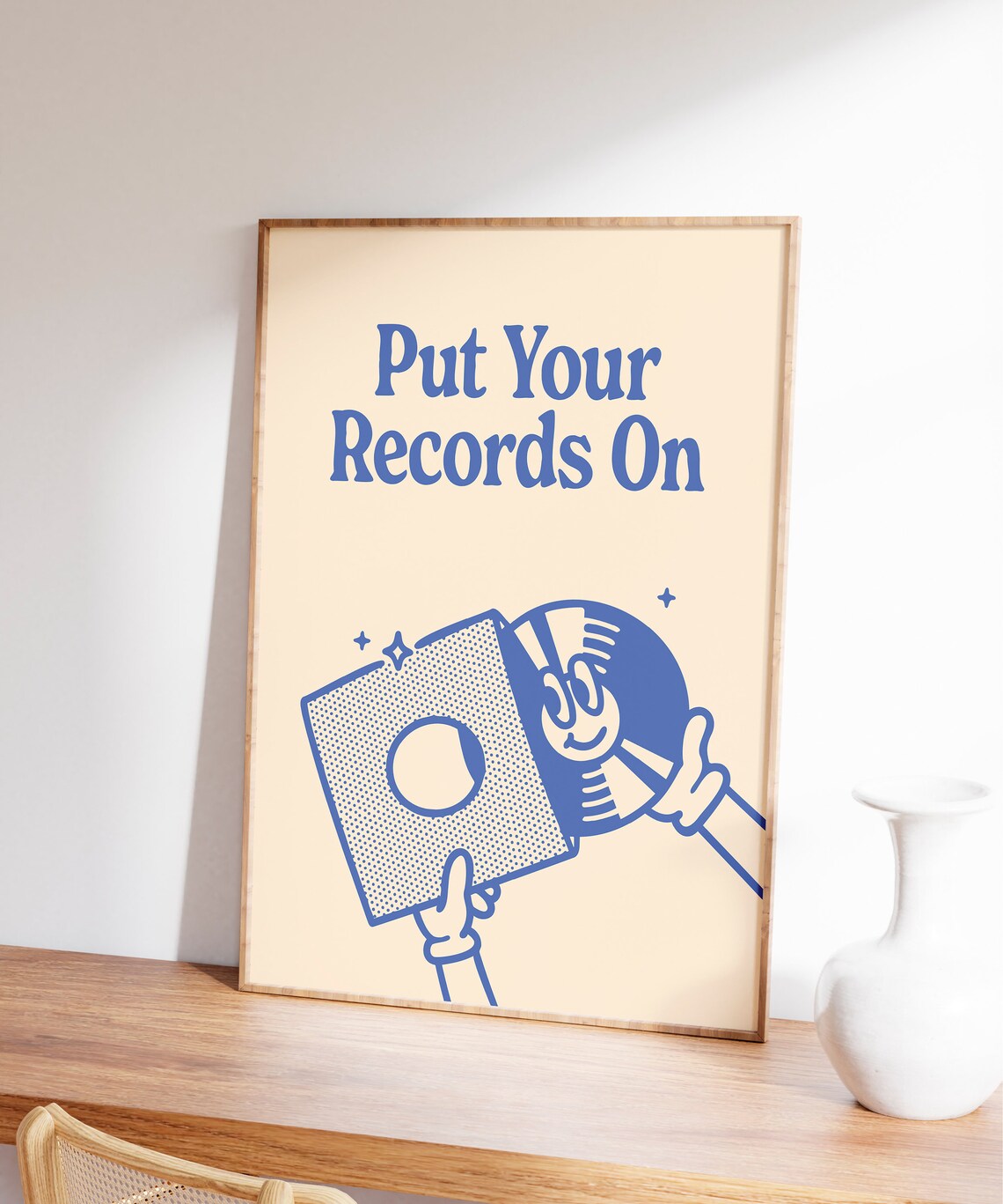 Vinyl Record Retro Music Poster, Groovy Turntable Art Print - Image 7