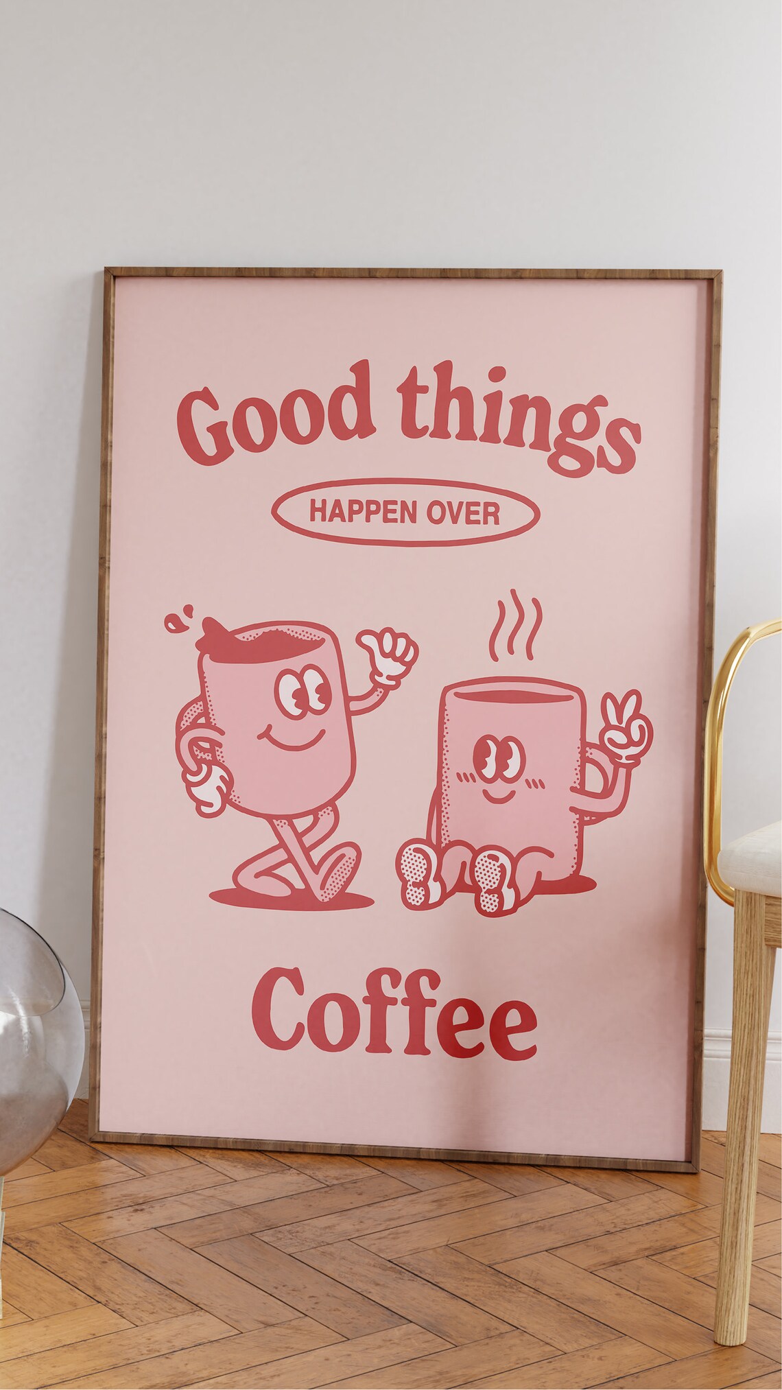 Kitchen Quote Print, Retro Drink Wall Art - Image 2