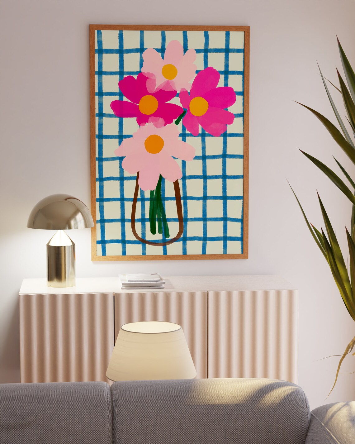 Flower Vase Poster, Danish Pastel Maximalist Decor - Image 4