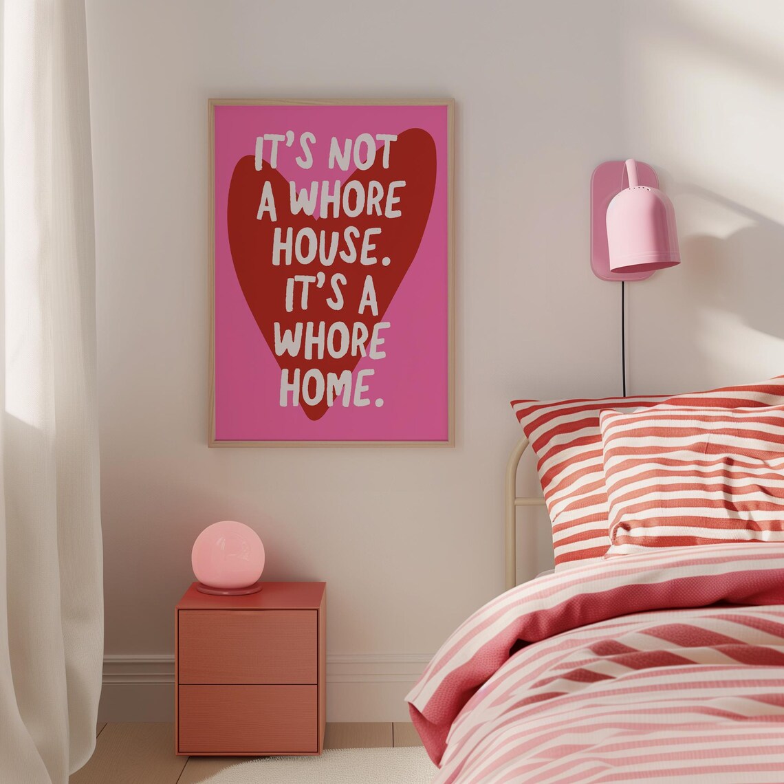 Its Not A Whore House, Its A Whore Home Quote Print - Image 2
