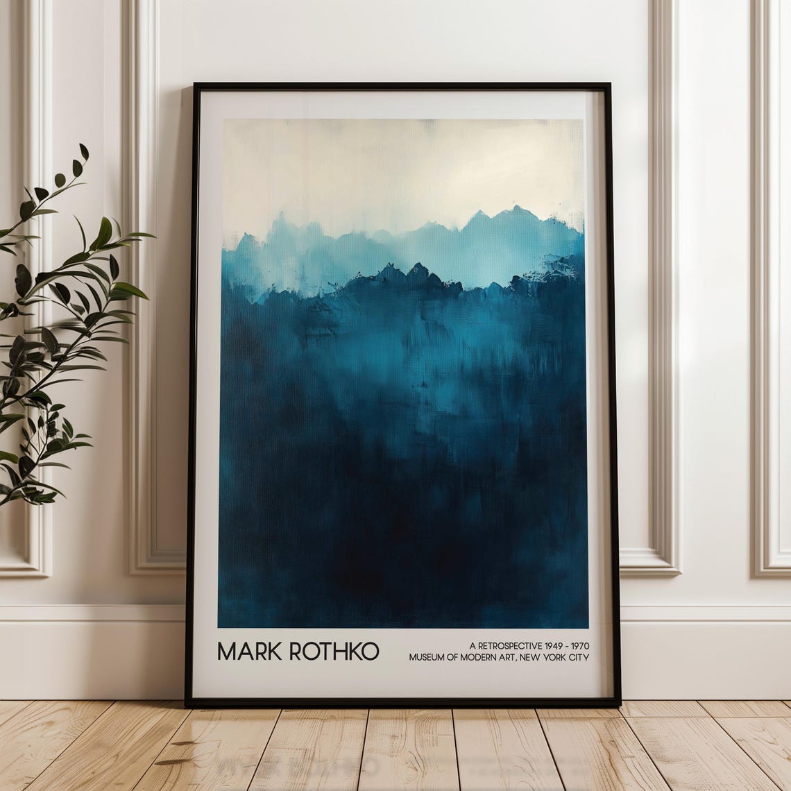 Mark Rothko Art Poster Home Decor Living Room Abstract Modern Exhibition Wall
