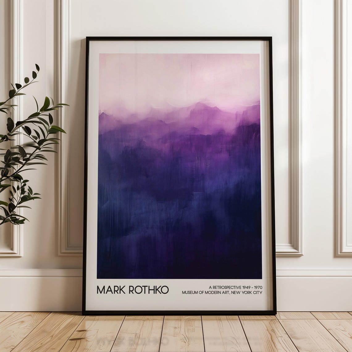 Mark Rothko Art Poster Modern Exhibition Wall Home Decor Abstract Living Room