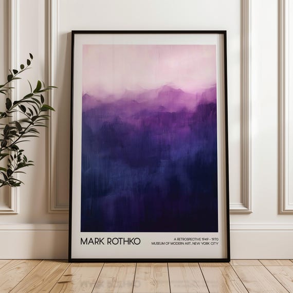 Mark Rothko Art Poster Modern Exhibition Wall Home Decor Abstract Living Room