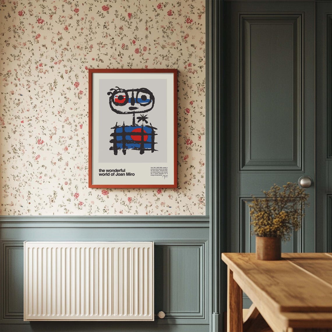 The Wonderful World of Joan Miro Abstract Face Surrealist Poster - Image 2