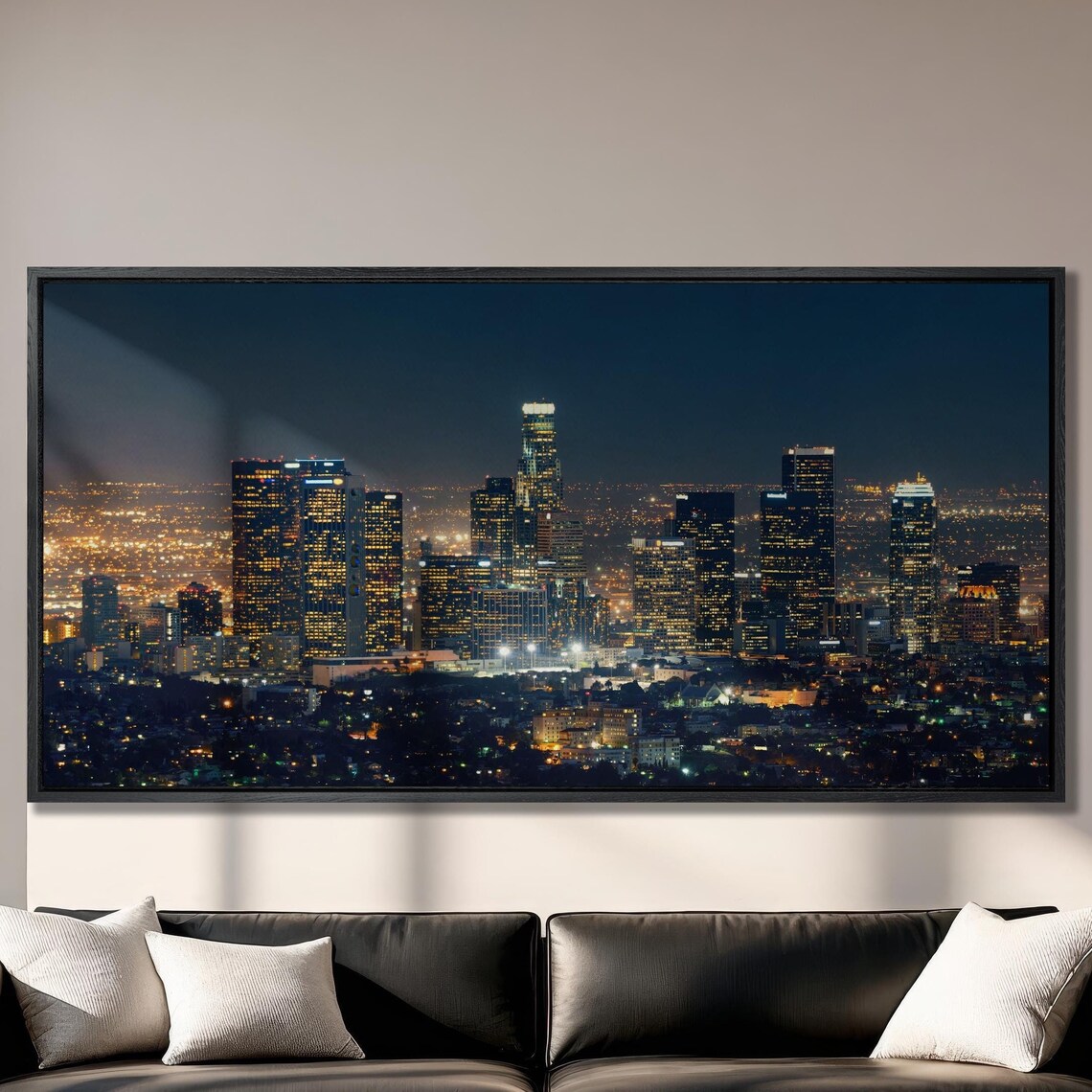 Los Angeles Cityscape Art Print, California Skyline
