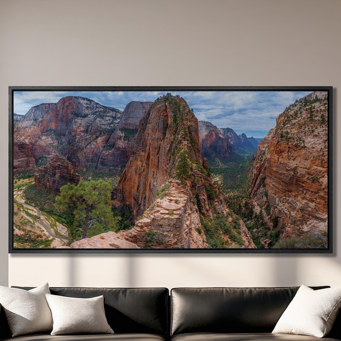 Zion Canyon From Angels Landing, Utah Travel Poster
