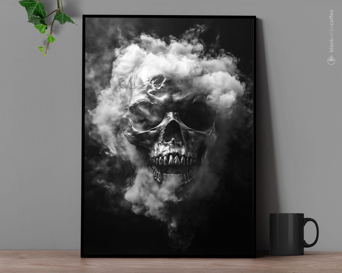 Halloween Skeleton Art Spooky Poster