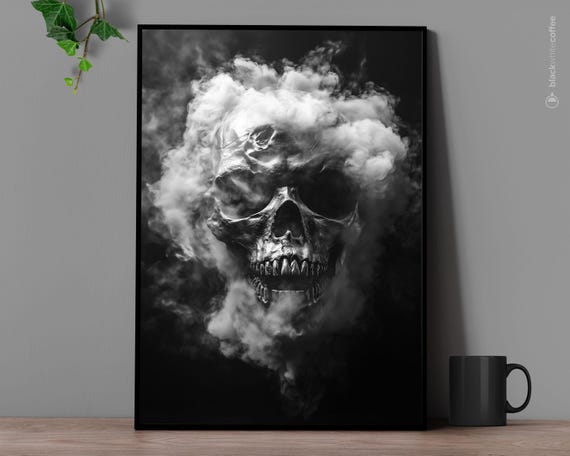 Halloween Skeleton Art Spooky Poster