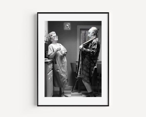 Grandpa Flashing Nana Vintage Humor Art Print