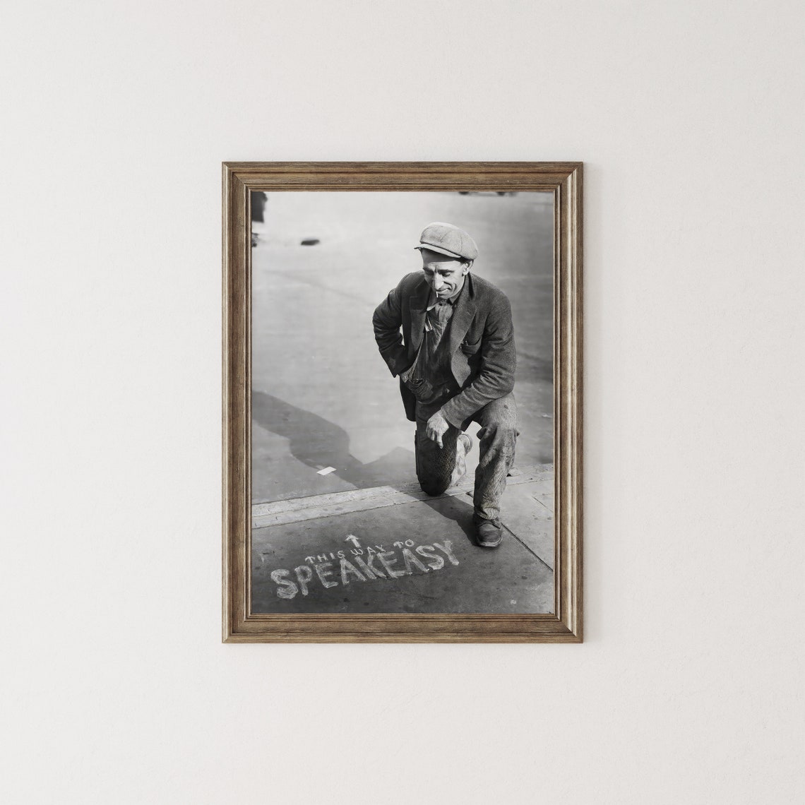 This Way to Speakeasy Vintage Prohibition Era Bar Sign Poster - Image 2