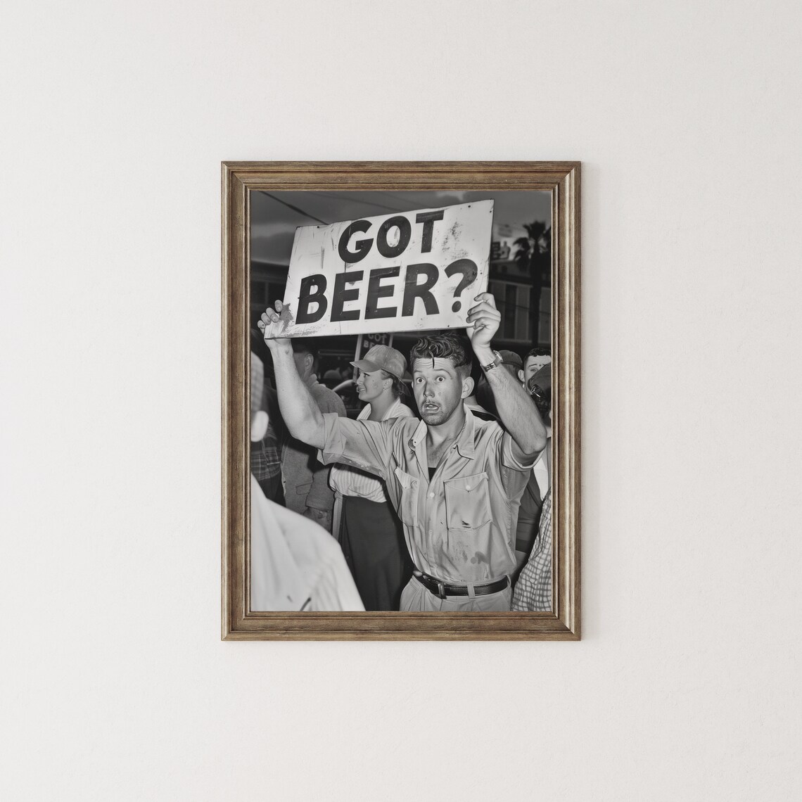 Got Beer Vintage Speakeasy Poster, Black And White - Image 2