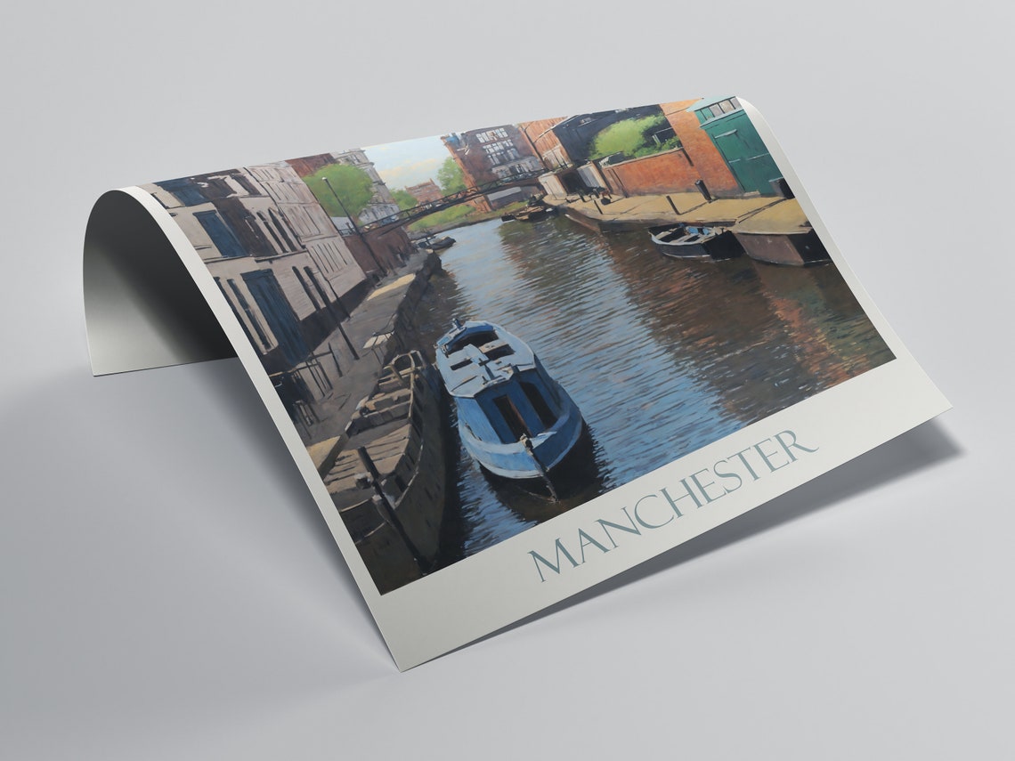 Manchester Travel Print Poster Travel Wall Art Home Decor Gift Personalized Framed - Image 2