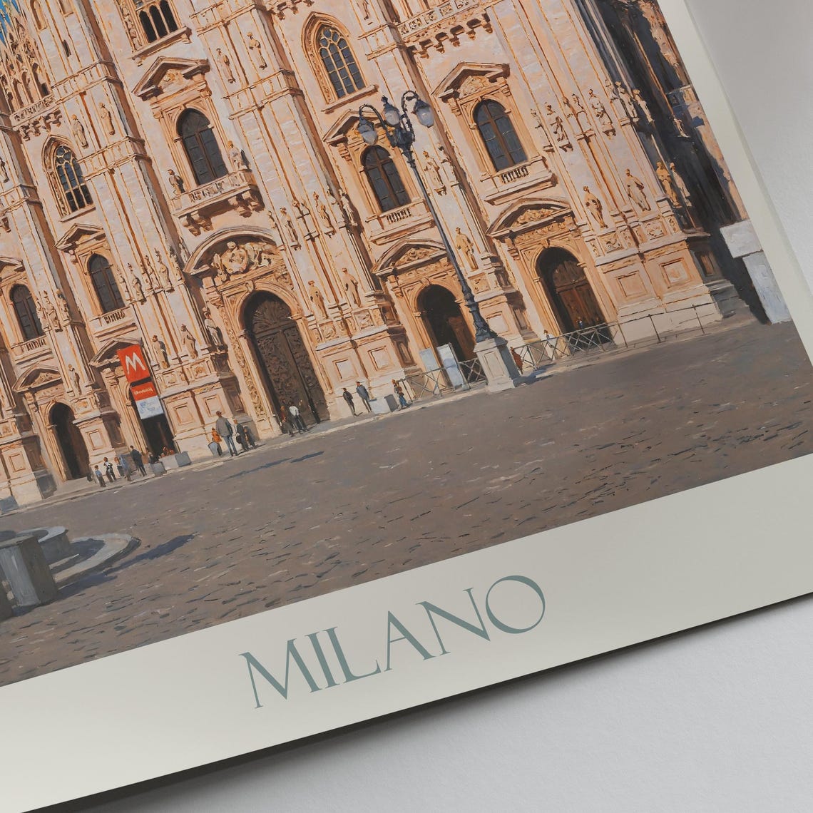Milano Italy Duomo Di Milano Gothic Cathedral Facade Art Poster - Image 3