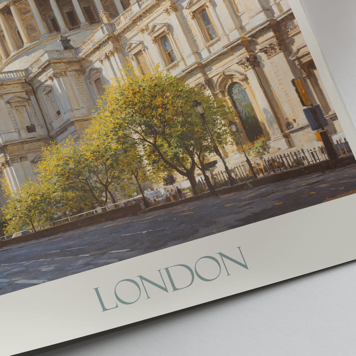 London England St Pauls Cathedral Dome Landmark City Art Poster - Image 2