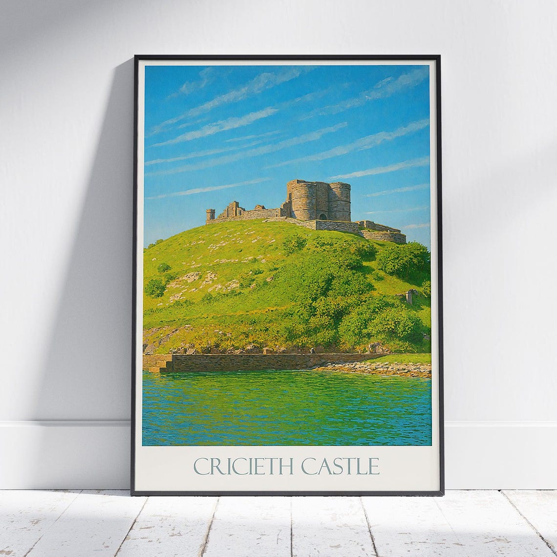 Cricieth Castle Wales Hilltop Ruins Overlooking the Sea Poster