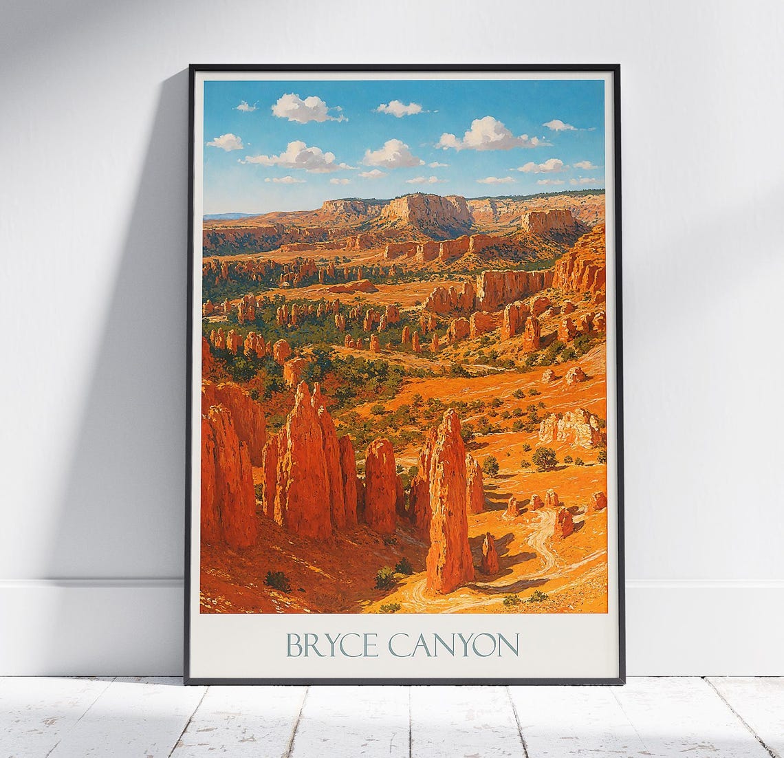 Bryce Canyon Utah Red Rock Amphitheater Hoodoo Landscape Poster