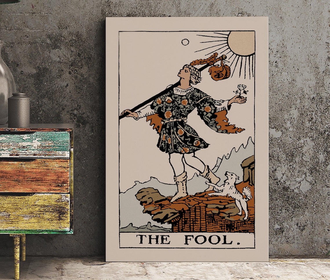 The Fool Tarot Card Neutral Vibe Art Print